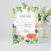 RSVPウォーモダントカラー秋オレンジムームンティスル 出欠カード (スタンド正面)