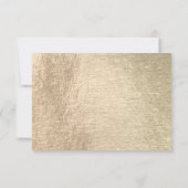 RSVPエレガントほこりっぽいピンクフローラ 出欠カード (裏面)