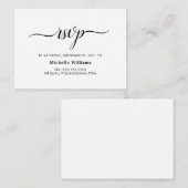 RSVPエレガントエンクシンプルロージャ エンクロージャーカード (正面/裏面)