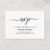 RSVPエレガントエンクシンプルロージャ エンクロージャーカード (正面)