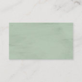 RSVPエレガントリマインダー素朴、緑の木 エンクロージャーカード (裏面)