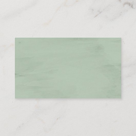 RSVPエレガントリマインダー素朴、緑の木 エンクロージャーカード (裏面)