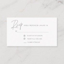 RSVPエンクシンプルロージャカード エンクロージャーカード