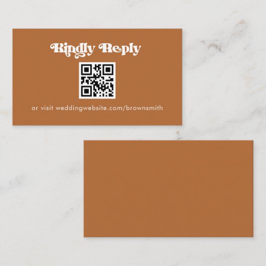 RSVPエンクロージャカードへのTerracottaスキャン エンクロージャーカード (正面/裏面)