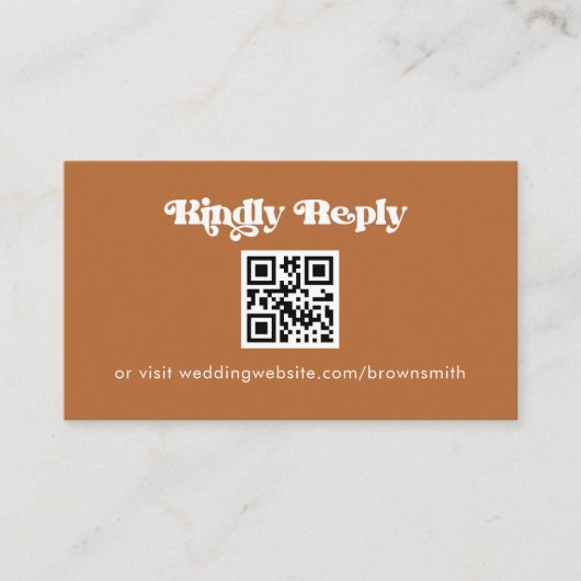 RSVPエンクロージャカードへのTerracottaスキャン エンクロージャーカード (正面)