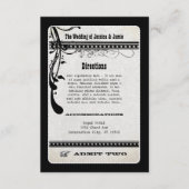 RSVPエンクロージャカード2枚のヴィンテージショービルを許可 エンクロージャーカード (正面)