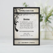 RSVPエンクロージャカード2枚のヴィンテージショービルを許可 招待状 (スタンド正面)