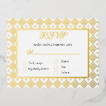 RSVPエンクロージャカード（メニューオプション付き）