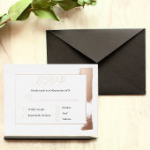 RSVPエンクロージャカード(メニューオプション付き) 箔招待状ポストカード