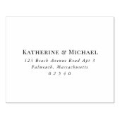 RSVPエンベロープ用の大エレガント差出人住所 ラバースタンプ (インプリント)
