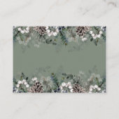 RSVPオンライン冬の赤ちゃんシャワーエンクロージャカード エンクロージャーカード (裏面)