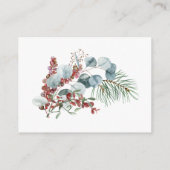 RSVPオンライン冬季赤ちゃんシャワー エンクロージャーカード (裏面)