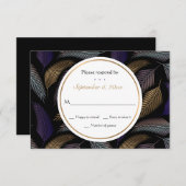 RSVPカエレガントードの羽根 出欠カード (正面/裏面)