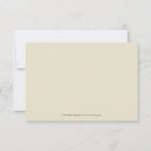 RSVPカエレガントード(ベビーピンク/チョコレート) 出欠カード (裏面)