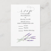 RSVPカーカジュアルドラベンダーウォーター色 エンクロージャーカード (正面)