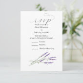 RSVPカーカジュアルドラベンダーウォーター色 エンクロージャーカード (スタンド正面)