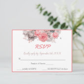 RSVPカースタイリッシュド – 完全にカスタマイズ可能 出欠カード (スタンド正面)