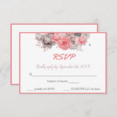 RSVPカースタイリッシュド – 完全にカスタマイズ可能 出欠カード (正面/裏面)