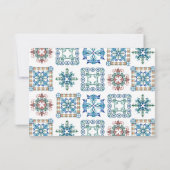 RSVPカードと食事の選択レモンアマルフィータイル 出欠カード (裏面)