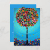 RSVPカードのTree of Life 出欠カード (正面/裏面)