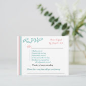 RSVPカードはがき インビテーションポストカード (スタンド正面)
