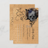 RSVPカードはDeath do We Part サンキューカード (正面/裏面)