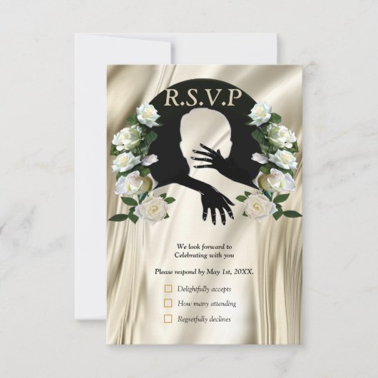 RSVPカードはLove is all there 出欠カード (正面)