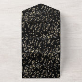 RSVPカードを使用したマスカレードパーティー オールインワン招待状 (外側)