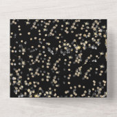 RSVPカードを使用したマスカレードパーティー オールインワン招待状 (裏面)