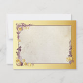 RSVPカードを結婚しているビクトリアンなSteampunk 出欠カード (裏面)