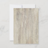 RSVPカードを結婚している流木および濃紺のいかり 出欠カード (裏面)