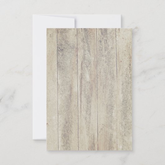 RSVPカードを結婚している流木および濃紺のいかり 出欠カード (裏面)