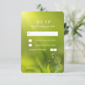 RSVPカードを結婚している芝生 出欠カード (スタンド正面)