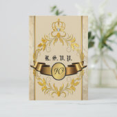 RSVPカードを結婚するおとぎ話 出欠カード (スタンド正面)