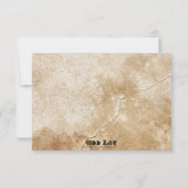 RSVPカードを結婚するお洒落なビーチの行先 出欠カード (裏面)