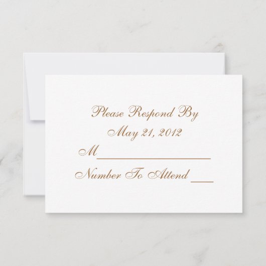 | RSVPカードを結婚するキスのグスタフのクリムト 出欠カード (裏面)