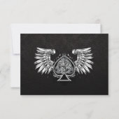 RSVPカードを結婚するケルト族のゲール族の結び目 出欠カード (裏面)