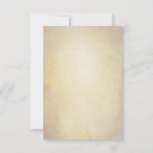 RSVPカードを結婚するヴィンテージのワイナリーのトスカナ式のブドウ園 出欠カード (裏面)