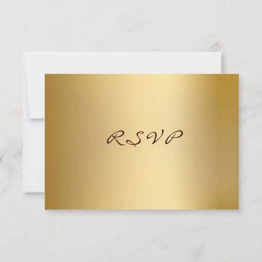 RSVPカードを結婚する熱帯行先 出欠カード (裏面)