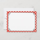 RSVPカードを結婚するSteampunkのチェッカーボード 出欠カード (裏面)