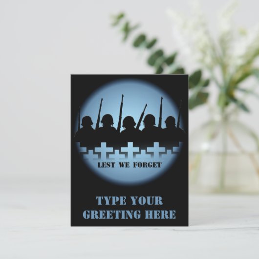 RSVPカードを除く忘れ戦争記念招待状 出欠カード (スタンド正面)