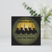 RSVPカードを除く忘れ戦争記念招待状 招待状 (スタンド正面)