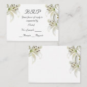 RSVPカードテンプレート エンクロージャーカード (正面/裏面)