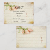 RSVPカードテンプレート エンクロージャーカード (正面/裏面)