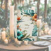 RSVPカードトロピカルアイリデセント 出欠カード