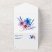 💍 RSVPカードパステルウィスパーズメドウズ オールインワン招待状 (外側)