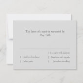 RSVPカードピンクパープルスターオブデイビッド 招待状 (裏面)