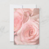 RSVPカードピンクローズ 出欠カード (裏面)