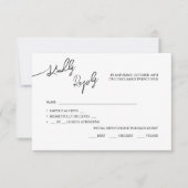 RSVPカードボホシック結婚のパステルカラー。 出欠カード (正面)