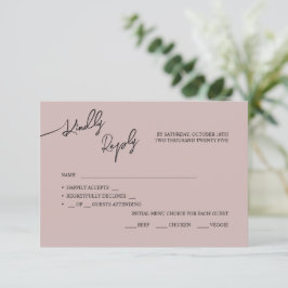 RSVPカードボホシック結婚のパステルカラー。 出欠カード